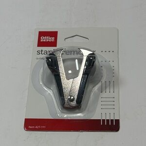 Office Depot Silver and Black Staple Remover